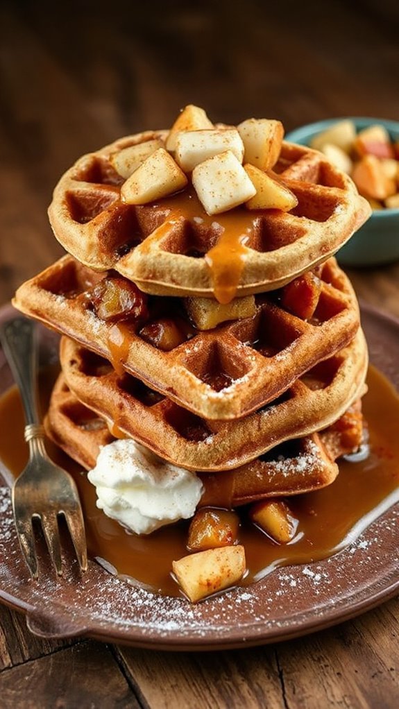 apple cinnamon roll waffles b556d apple cinnamon roll waffles b556d