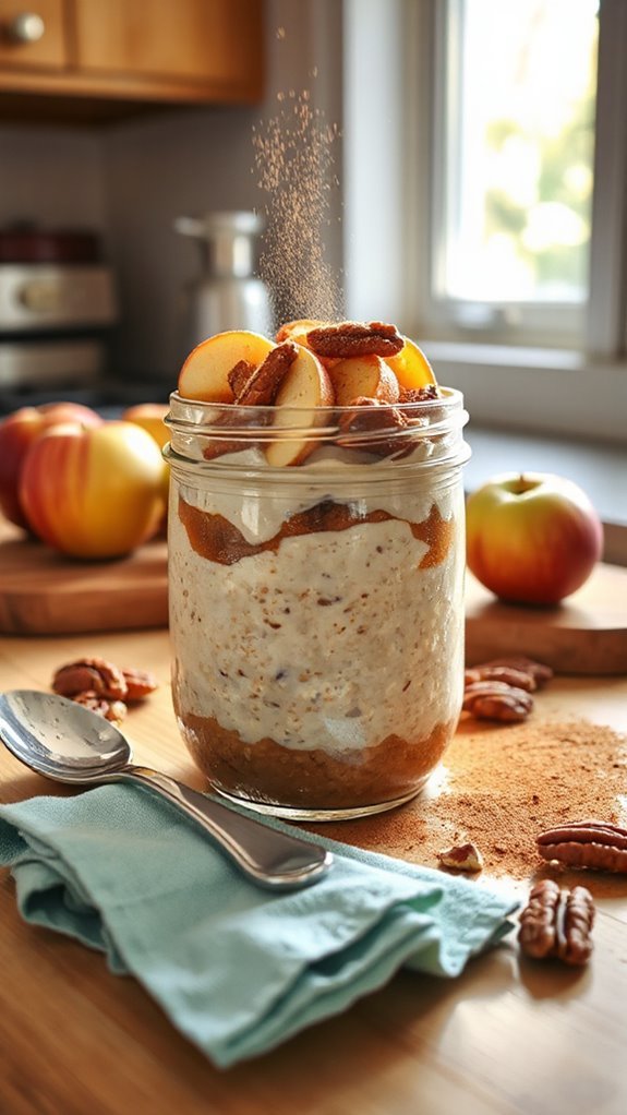 apple pie overnight oats egvuj apple pie overnight oats egvuj