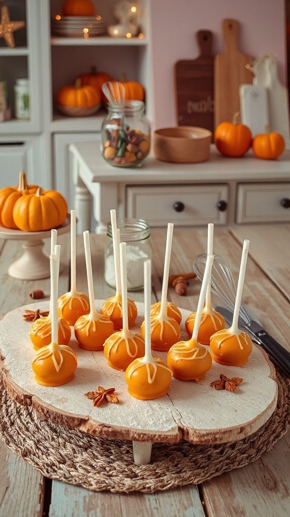 autumn inspired pumpkin cake pops 4dqxa autumn inspired pumpkin cake pops 4dqxa