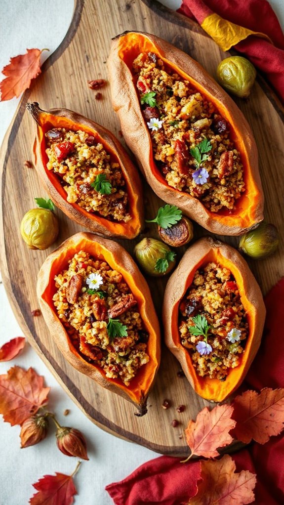 autumn quinoa stuffed sweet potatoes 1cke4