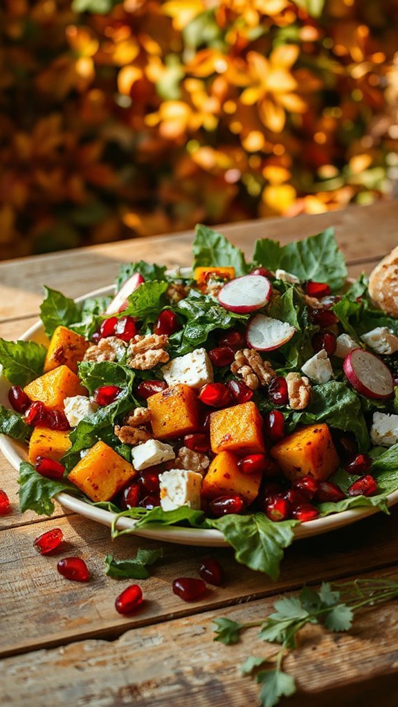 autumn salad with pomegranate 0dfv5 autumn salad with pomegranate 0dfv5