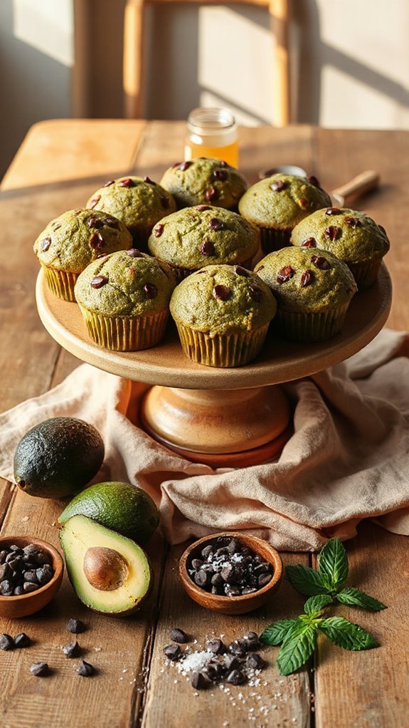 avocado chocolate chip muffins 7yv27