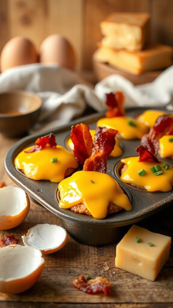 bacon cheddar egg muffins npusn bacon cheddar egg muffins npusn