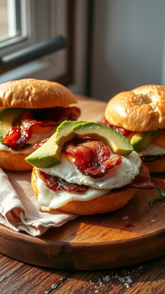 bacon egg avocado muffin bot61