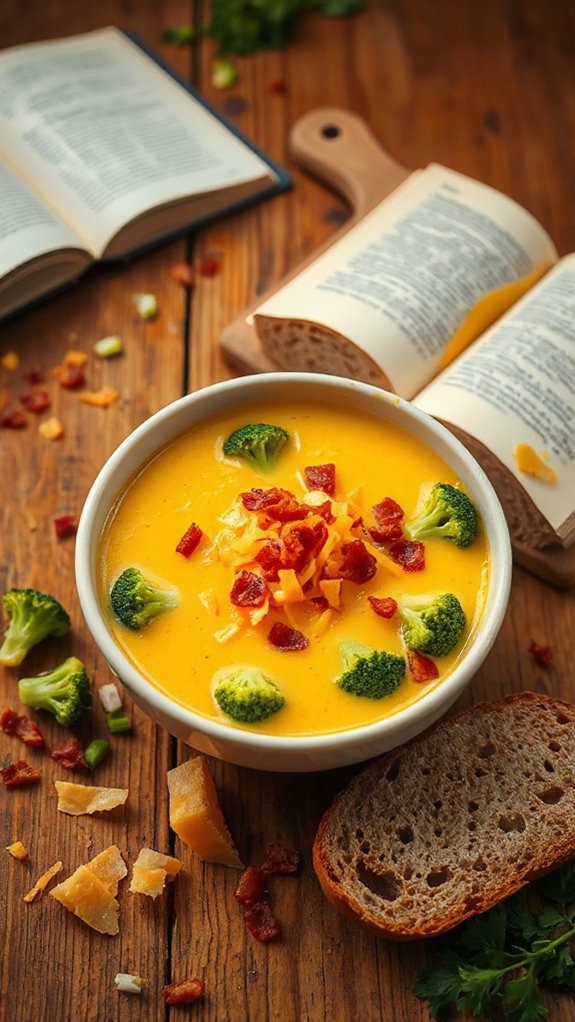 bacon infused broccoli cheddar soup 1rxbx