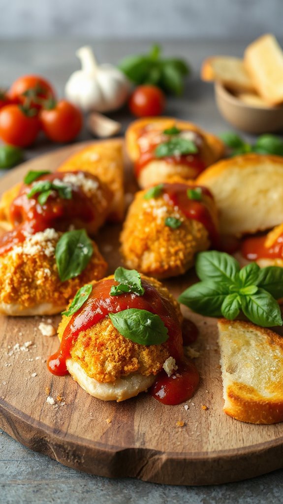 baked chicken parmesan bites uj1o4