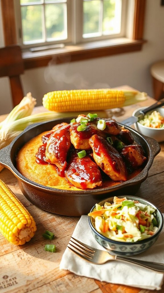 bbq chicken cornbread casserole 2xma0 bbq chicken cornbread casserole 2xma0
