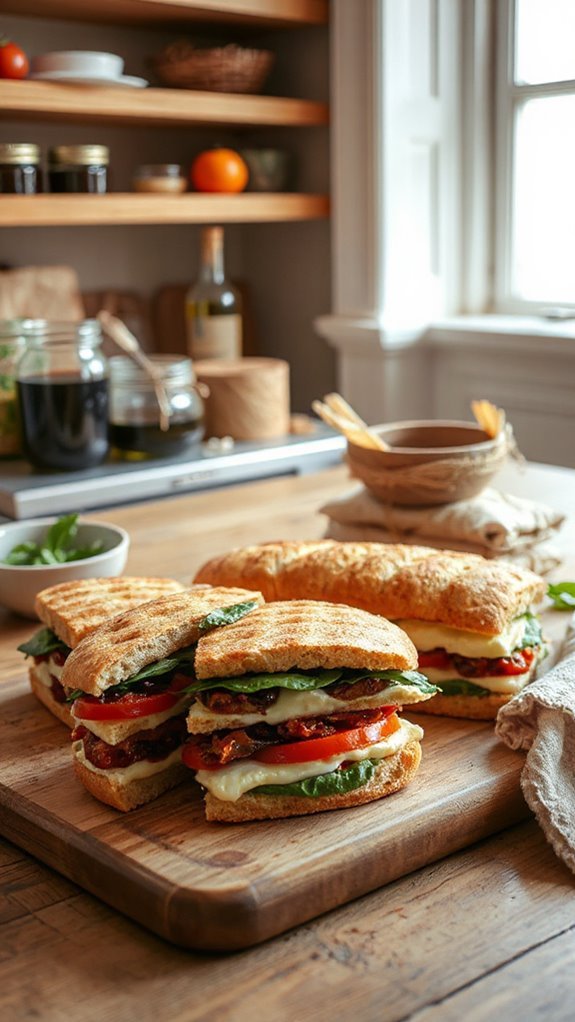 caprese breakfast panini delight lonn1