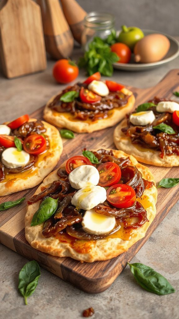 caprese caramelized onion flatbread bbf2l caprese caramelized onion flatbread bbf2l