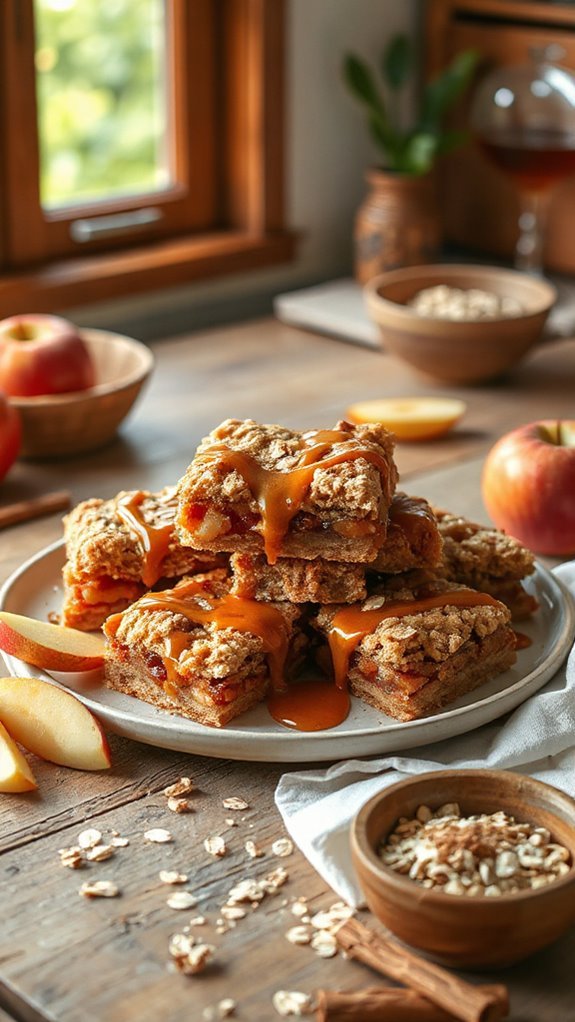 caramel drizzle apple bars de01o caramel drizzle apple bars de01o