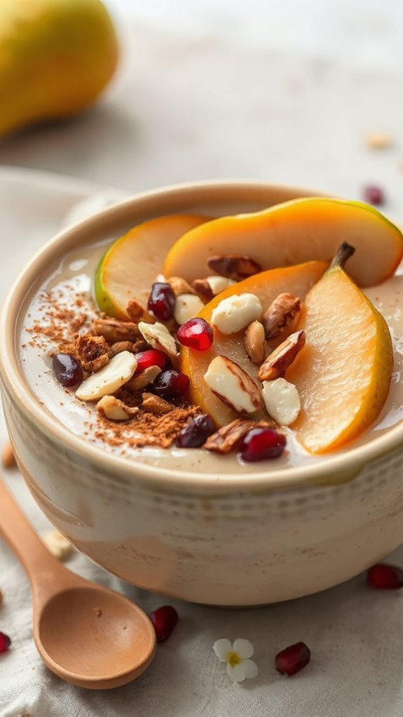 caramelized pear almond smoothie 0jzh8 caramelized pear almond smoothie 0jzh8