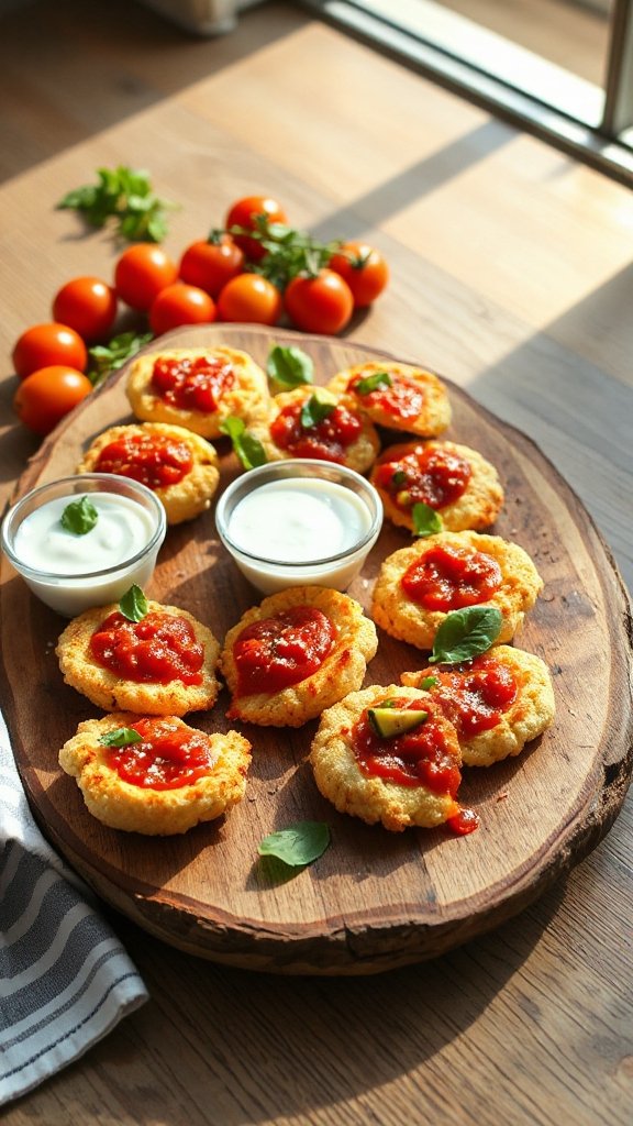 cauliflower based pizza bites yp67h cauliflower based pizza bites yp67h