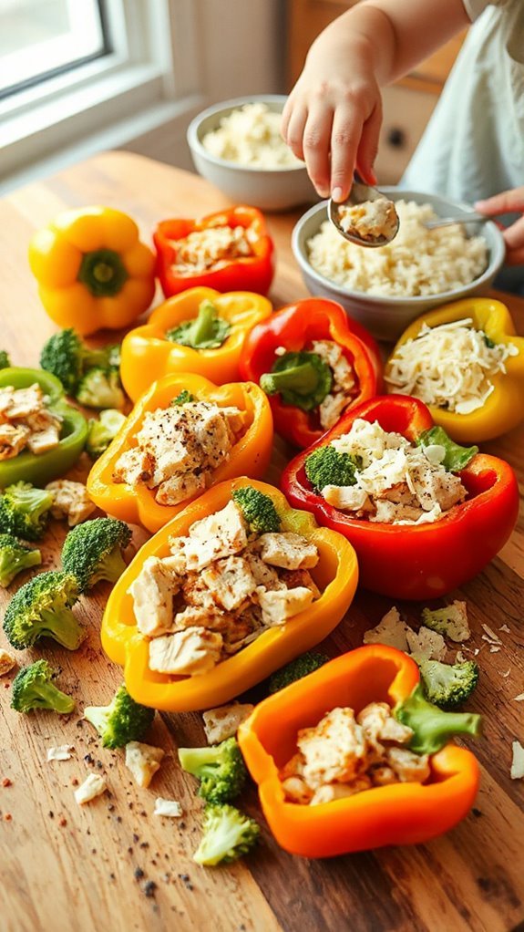 cheesy stuffed bell peppers oqhal cheesy stuffed bell peppers oqhal