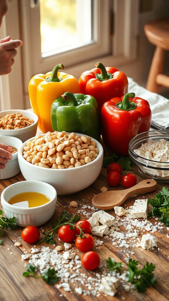 chickpea stuffed bell peppers d48nu chickpea stuffed bell peppers d48nu