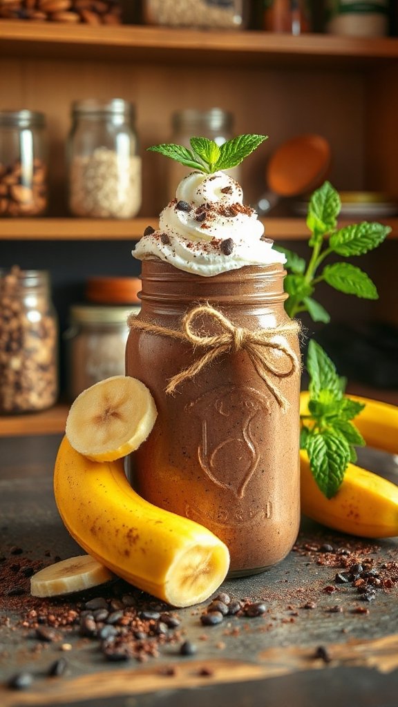 chocolate chia energy smoothie dhxos