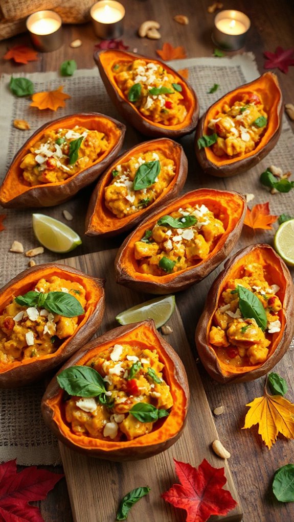 coconut curry stuffed sweet potatoes ul27w