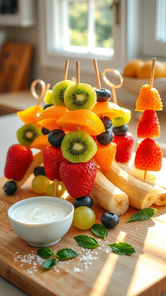 colorful fruit skewers delight knrgk colorful fruit skewers delight knrgk