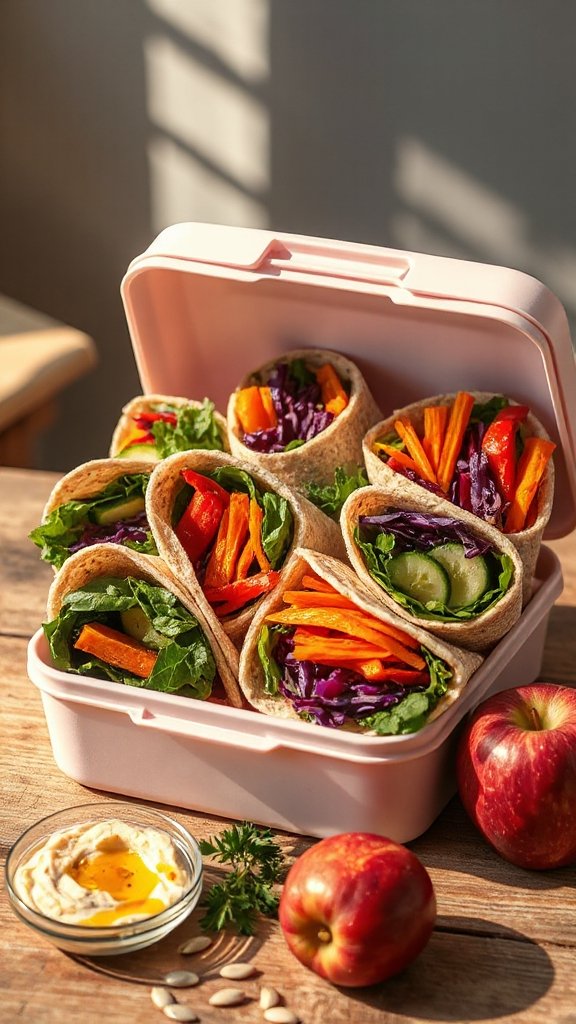 colorful veggie wraps recipe d63d4 1 colorful veggie wraps recipe d63d4 1