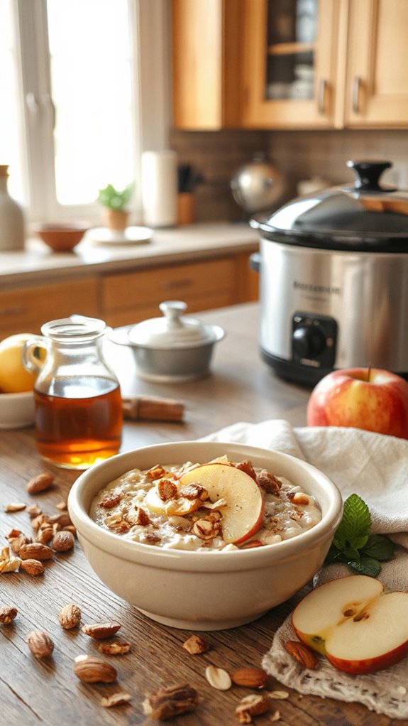 creamy apple oatmeal breakfast 4ouay