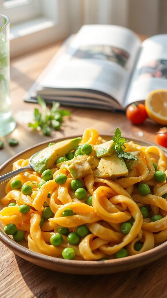 creamy avocado pea pasta 8pzn5 creamy avocado pea pasta 8pzn5