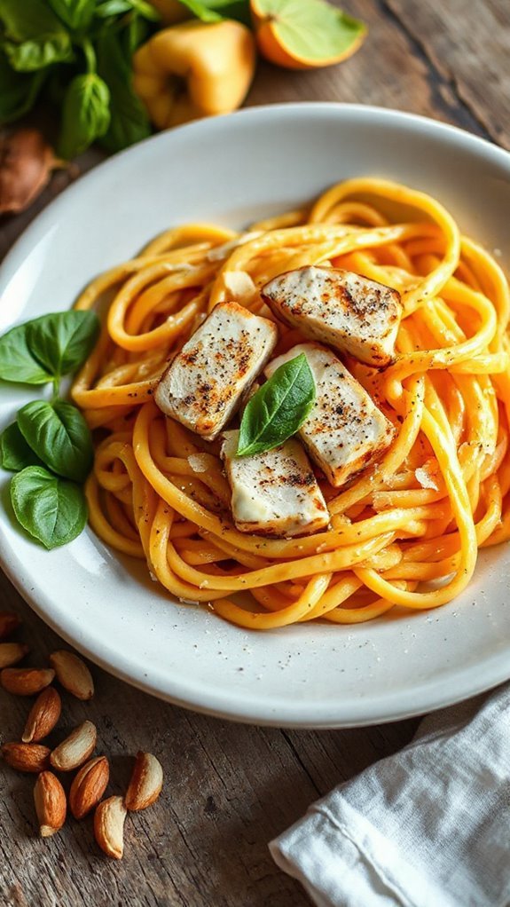 creamy pumpkin chicken pasta ul8bc creamy pumpkin chicken pasta ul8bc