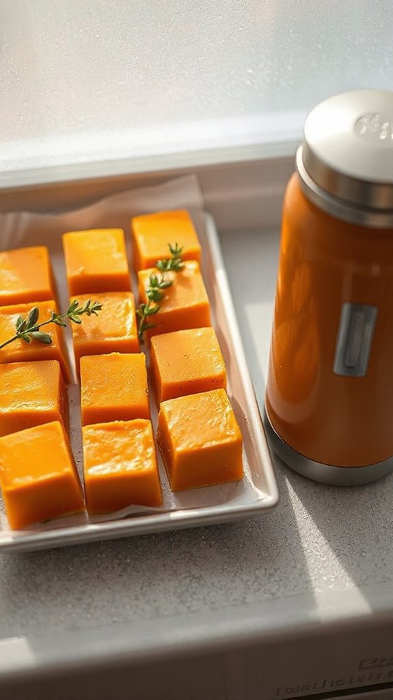 creamy pumpkin soup cubes 02vi6