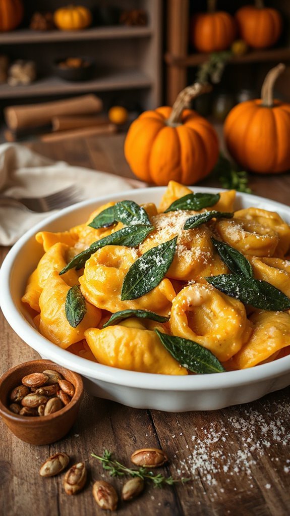 creamy pumpkin tortellini dish sncs5 creamy pumpkin tortellini dish sncs5