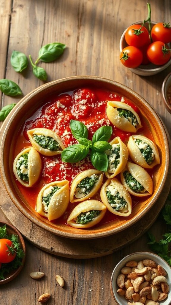 creamy spinach ricotta shells yv0y0 1 creamy spinach ricotta shells yv0y0 1