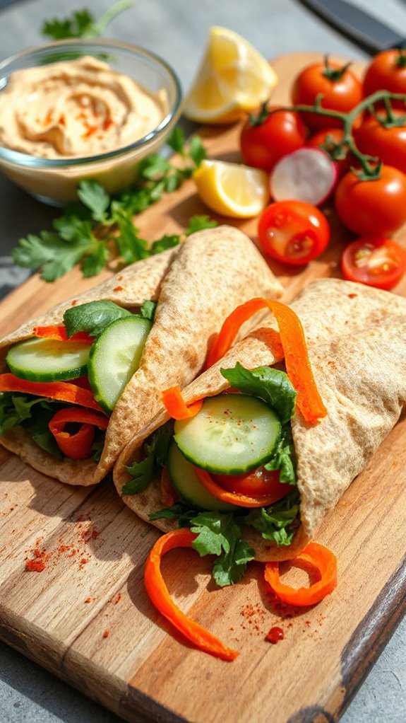 crispy veggie wrap recipe j7lqw