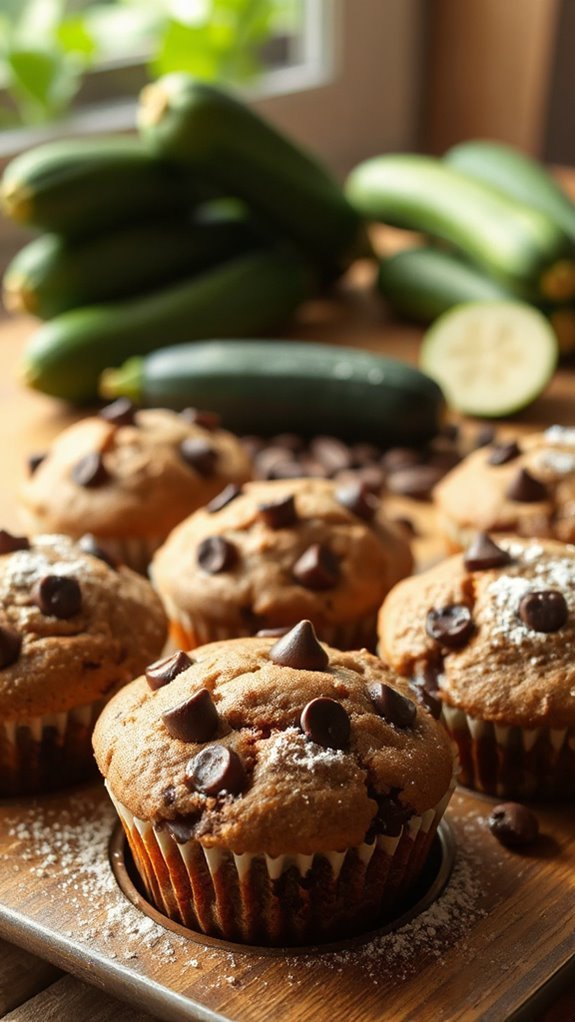 delicious veggie filled chocolate muffins ykf6q 1