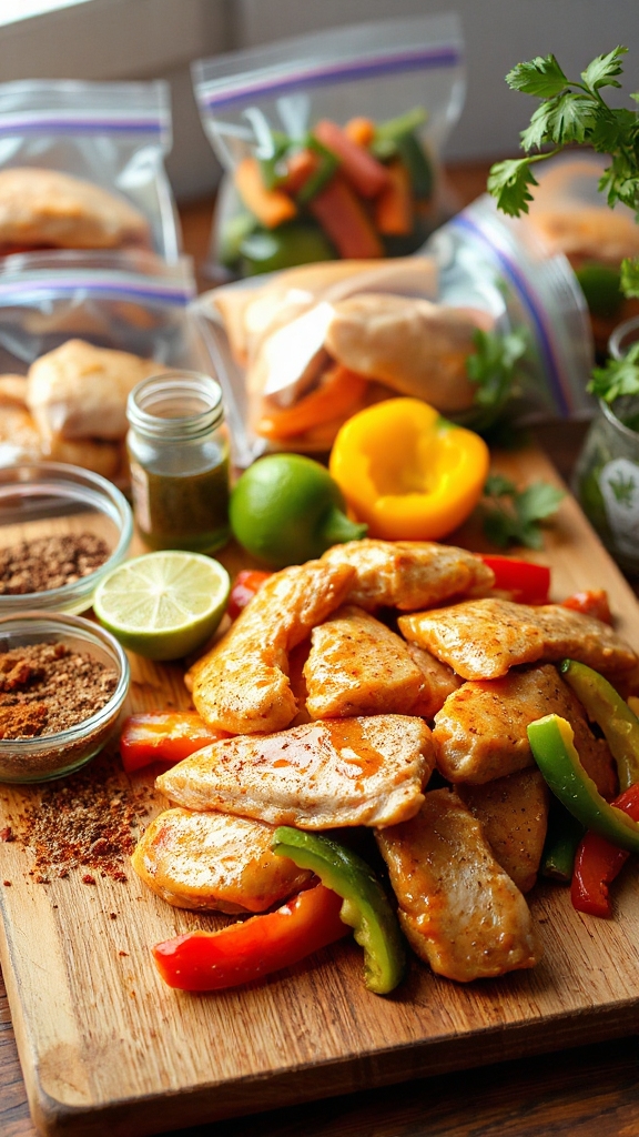 flavorful chicken fajita meal b3t07