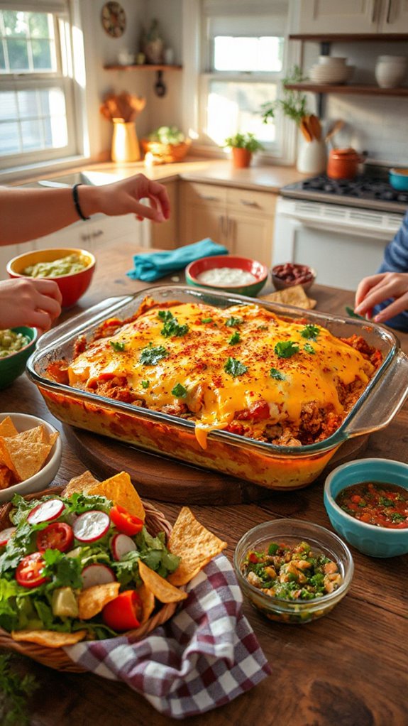 flavorful chicken taco casserole 70xs1