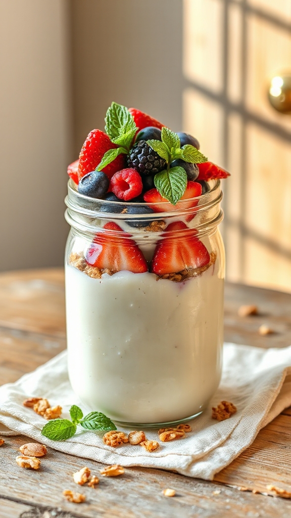 fruit and yogurt layers t4tvj