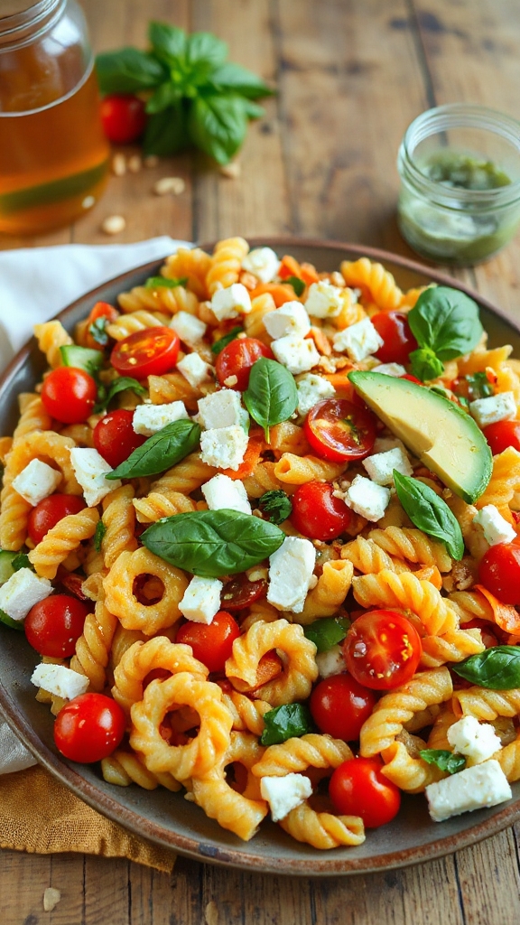 gluten free colorful pasta salad e7pcv