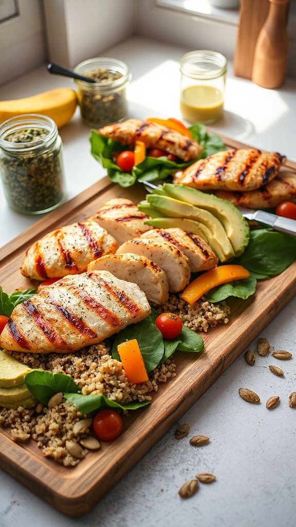 healthy chicken quinoa bowl u6ql5 1 healthy chicken quinoa bowl u6ql5 1