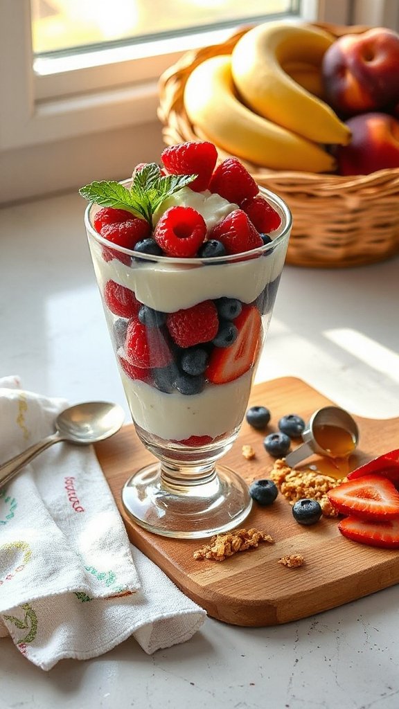 healthy greek yogurt parfaits otb0t