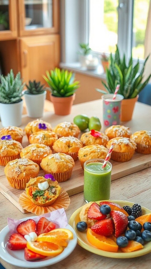 healthy muffins with veggies vjnoh