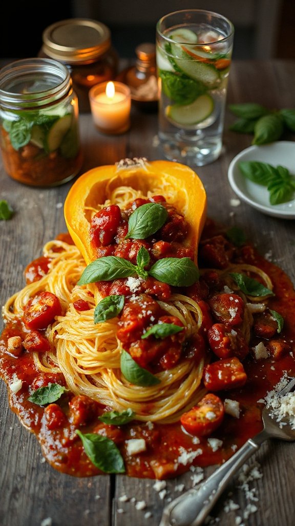 healthy spaghetti squash marinara 3g2j6 healthy spaghetti squash marinara 3g2j6