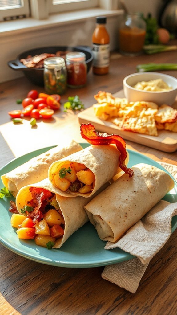 hearty breakfast burrito recipe oeiow hearty breakfast burrito recipe oeiow
