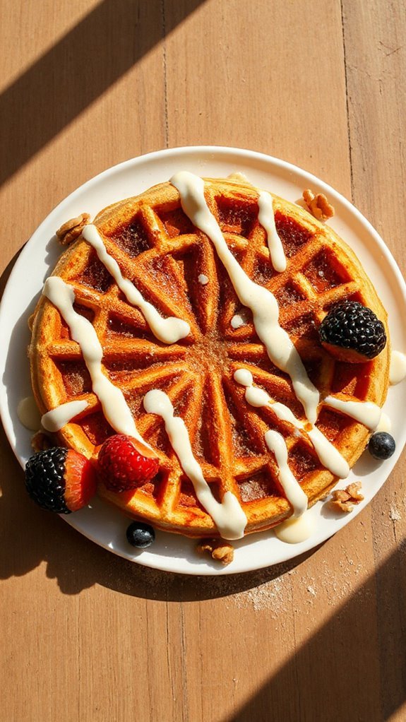 hearty oatmeal cinnamon roll waffles 605d7 hearty oatmeal cinnamon roll waffles 605d7