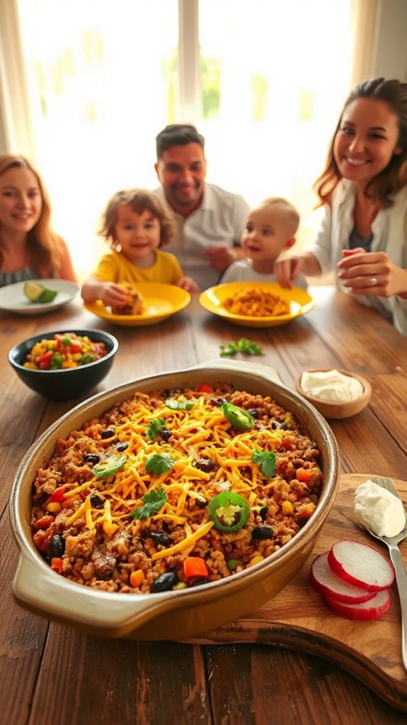 hearty turkey taco casserole nq0gh