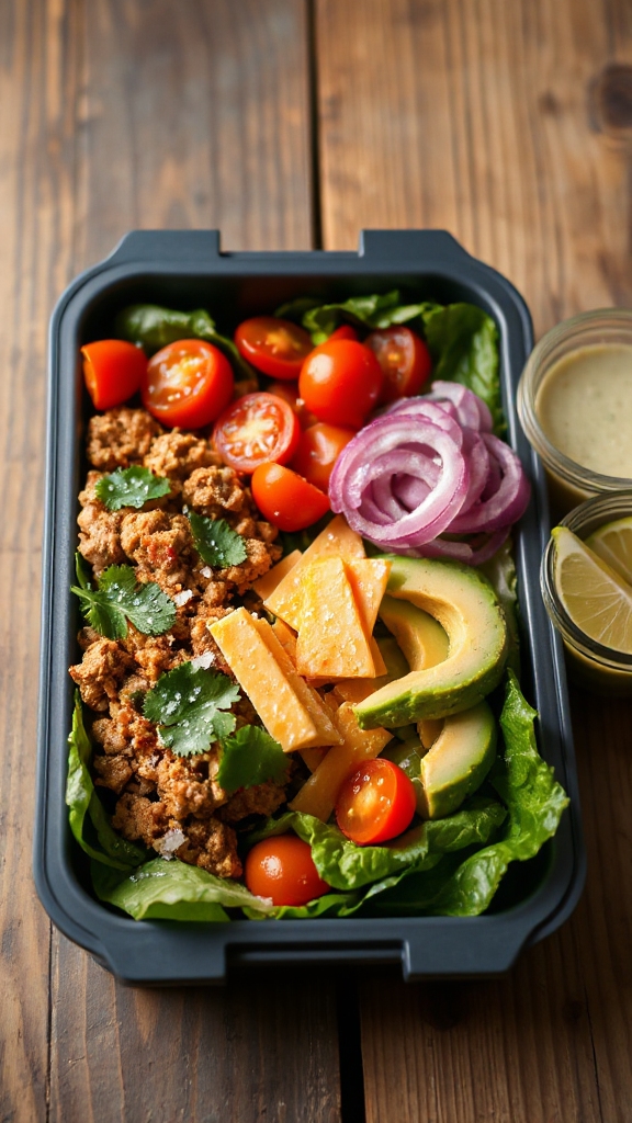 hearty turkey taco salad 0ih5n