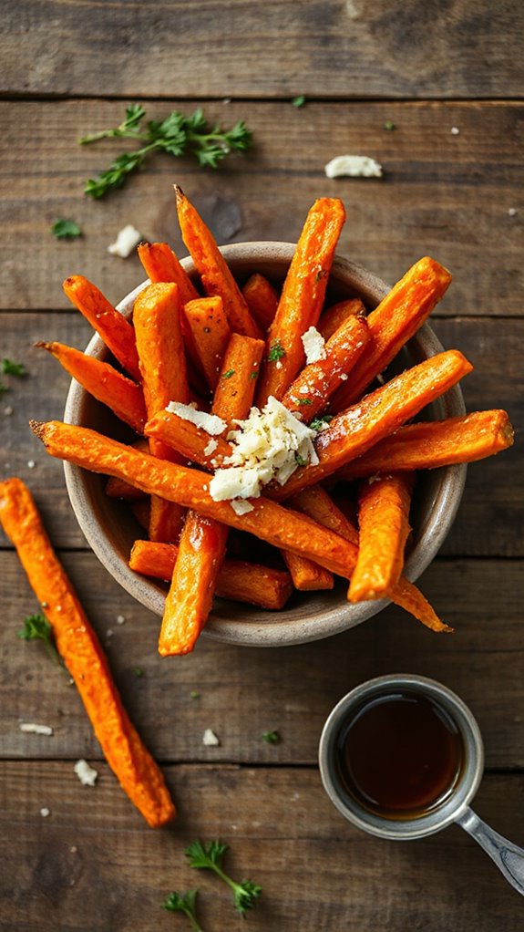 maple glazed carrot fries recipe nx2y8