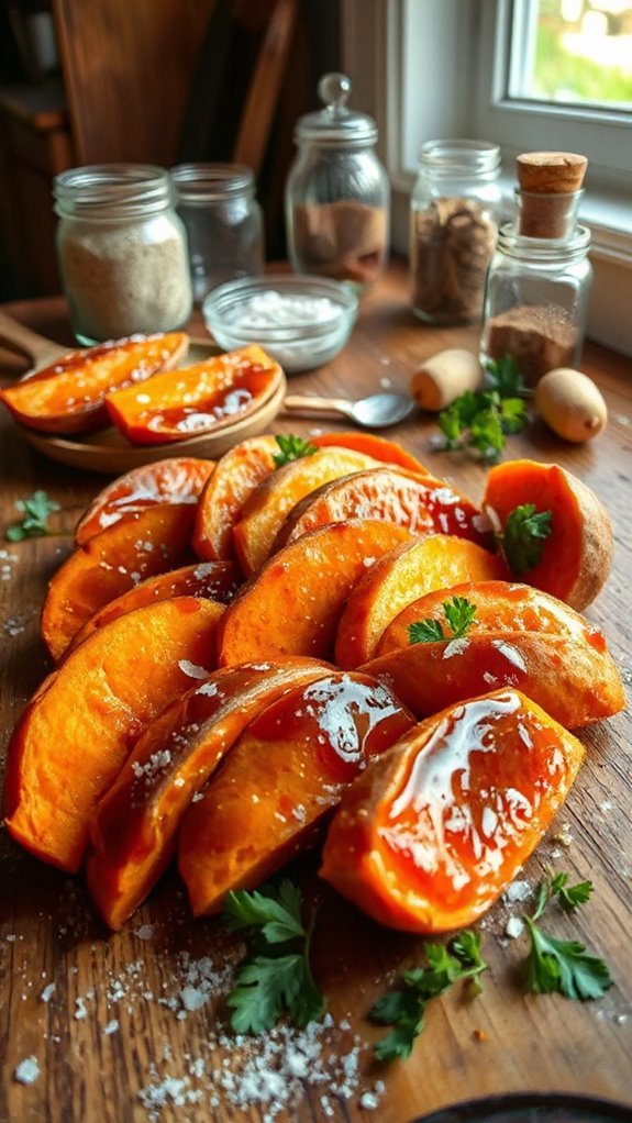 maple glazed sweet potato wedges 0xv4x maple glazed sweet potato wedges 0xv4x