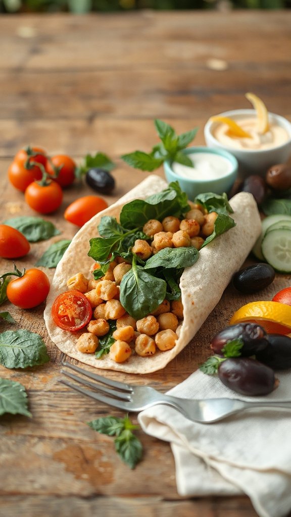 mediterranean chickpea wrap recipe 20jp6 mediterranean chickpea wrap recipe 20jp6