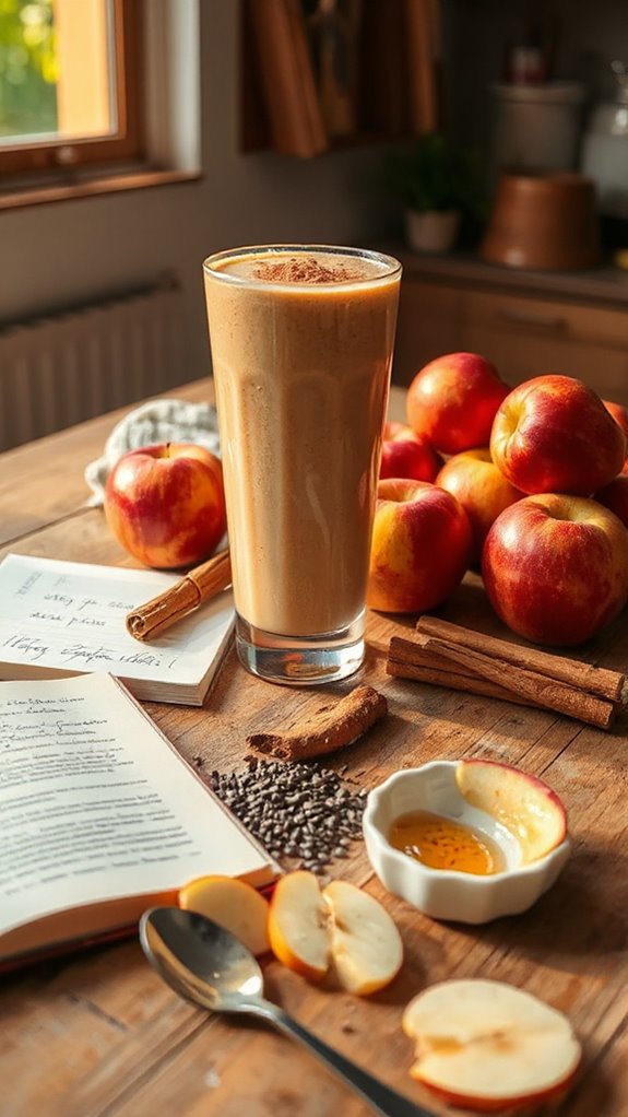 nutritious apple cinnamon smoothie w7ugb