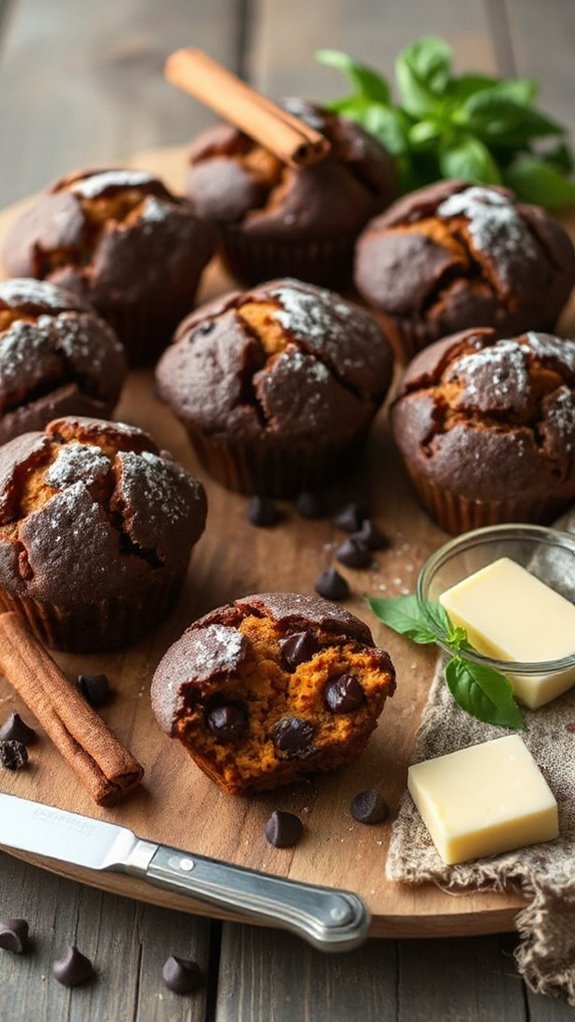 nutritious chocolate sweet muffins m3axq