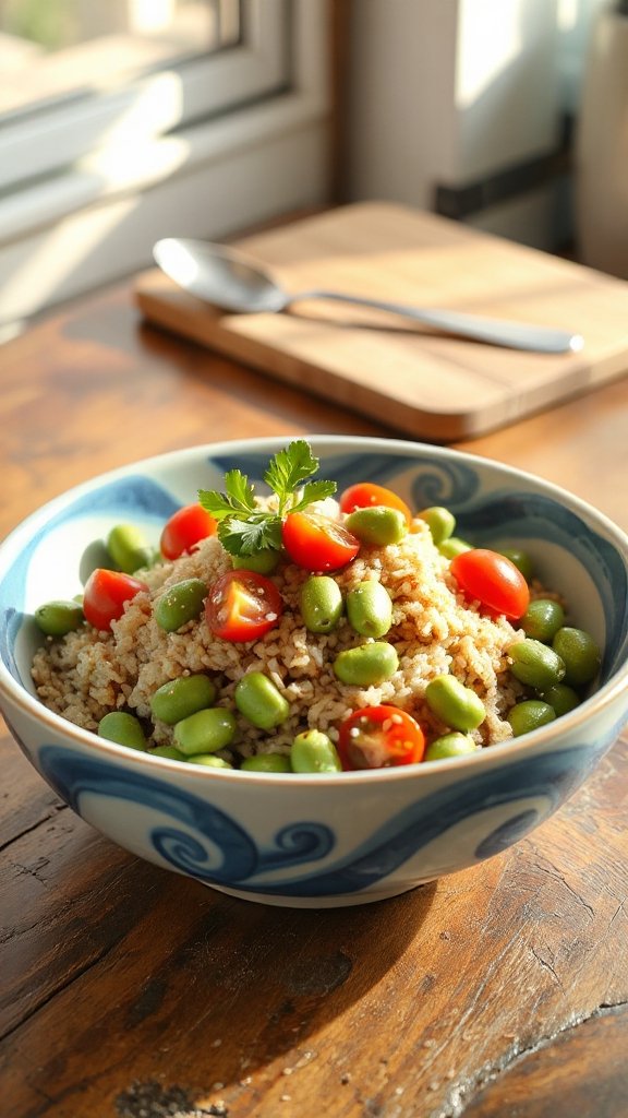 nutritious edamame rice bowl jz4yt nutritious edamame rice bowl jz4yt