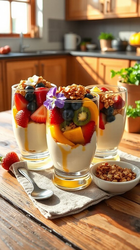 nutritious fruit yogurt parfaits mthuc