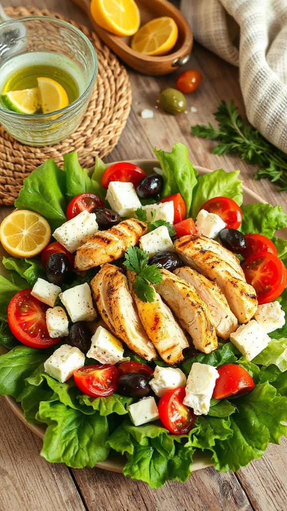 nutritious greek chicken salad ea8di